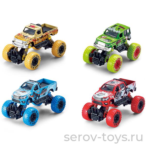 Wincars YK-2201 Джип 4*4 Монстр Бум с большими колесами инерц металл двери открываются в кор