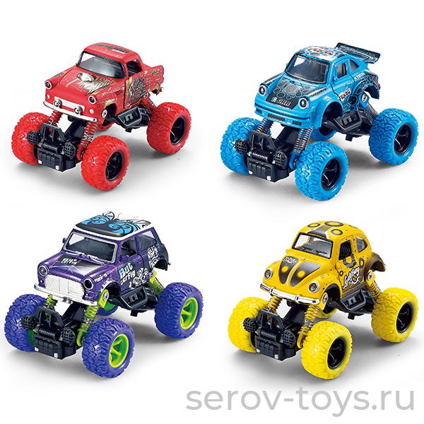 Wincars YK-2204 Машина классическая Монстр Бум с бол колесами инерц металл двери открываются в кор