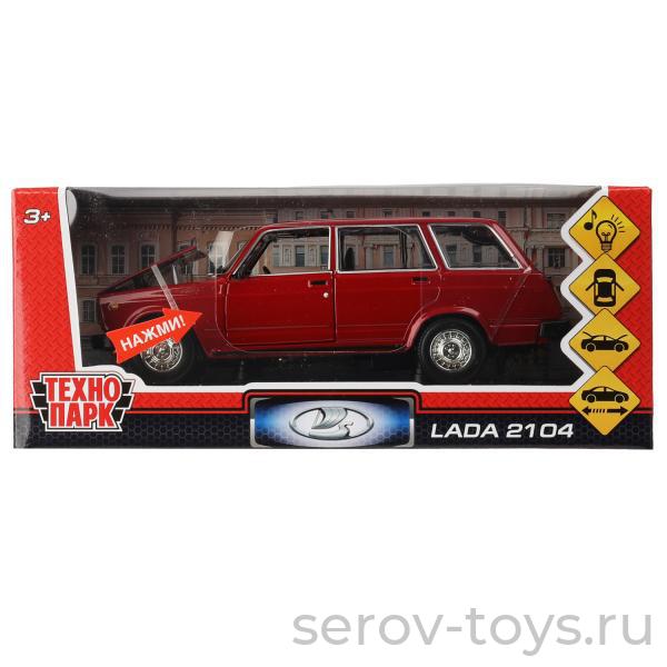 Модель Технопарк LADA 2104  VAZ-2104-DR 17см, свет звук в кор