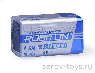 Элемент питания 6F22 (крона) ROBITON 12780 алкалиновые