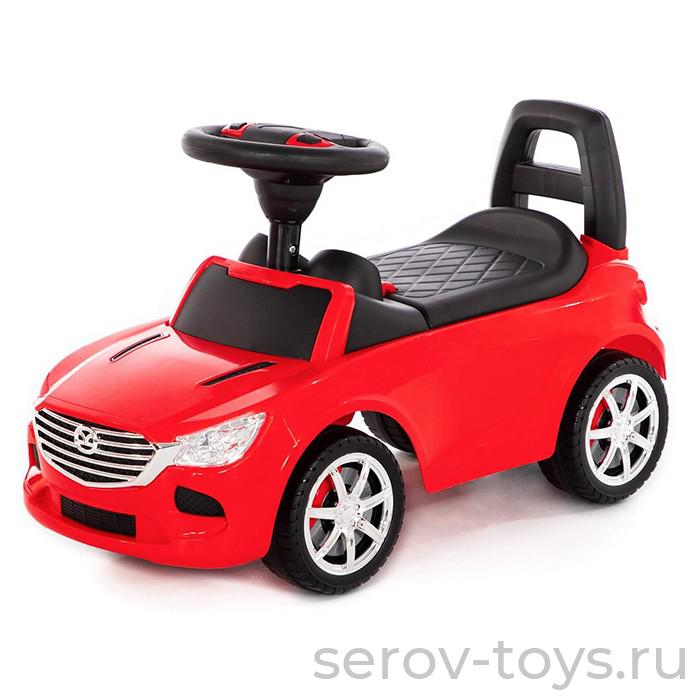 Каталка-автомобиль SuperCar №4 со звуковым сигналом красная 84507 ПОЛЕСЬЕ