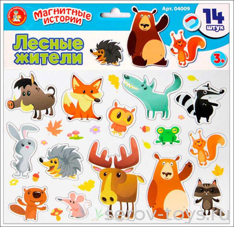 Игра магнитная 04009ДК Лесные жители Магнитные истории