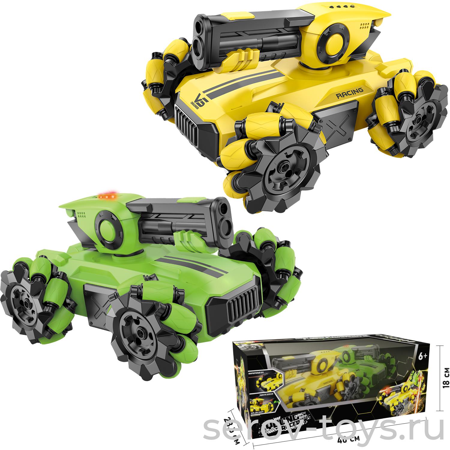 Танк Будущего р/у MK666-805A Танковый бой в наборе 2 танка свет звук на аккум USB в кор++