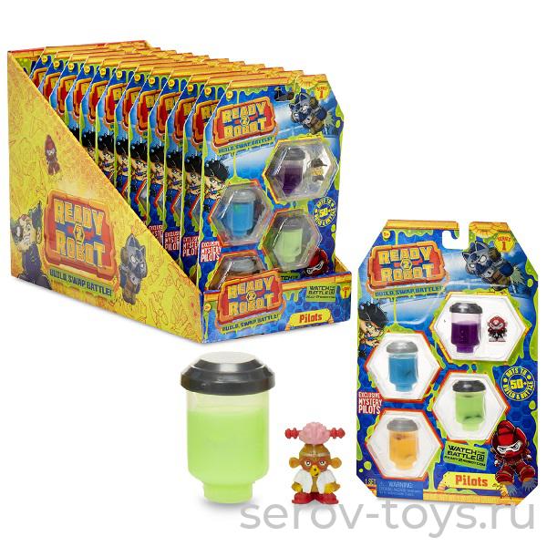 Ready2Robo 553991 Четыре пилота со слизью в ассорт на блист СТОПЦЕНА