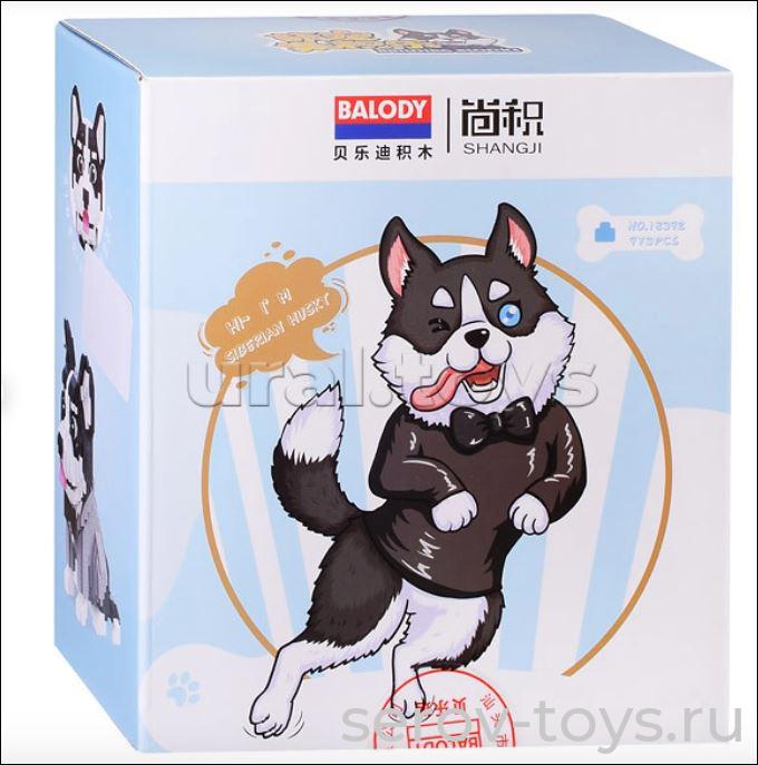 Конструктор 3D 18392 Собака в толстовке 973дет в кор Balody