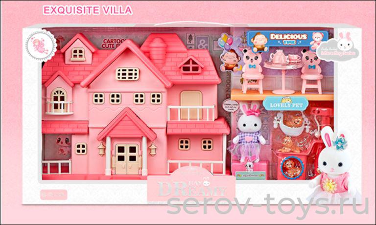 Дом Зайки 6679 с фигуркой и аксесс в кор