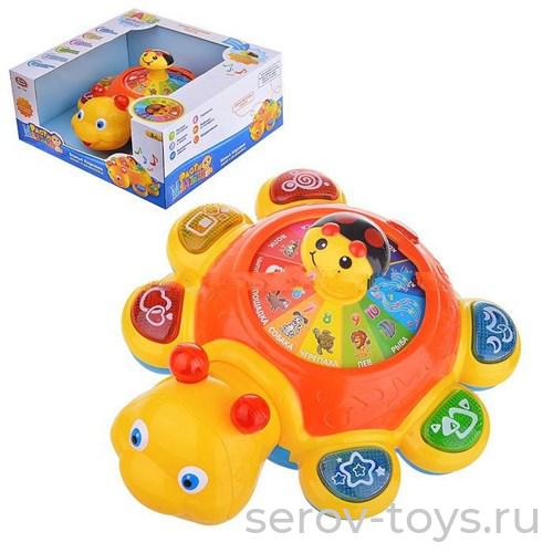 Игрушка на бат. 7454 Божья коровка в кор.