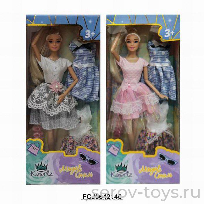 Кукла Мода&Стиль YSSH187C1  с одеждой в кор Miss Kapriz+++ (УЦЕНКА 10% 11.10.2023г. пятно на руке)