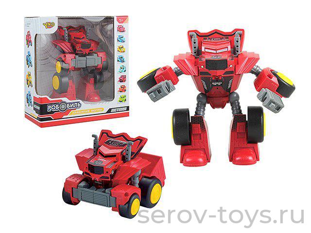Трансформер Робобиль М1349-1 Красный озвуч 2 в 1 в кор Yako