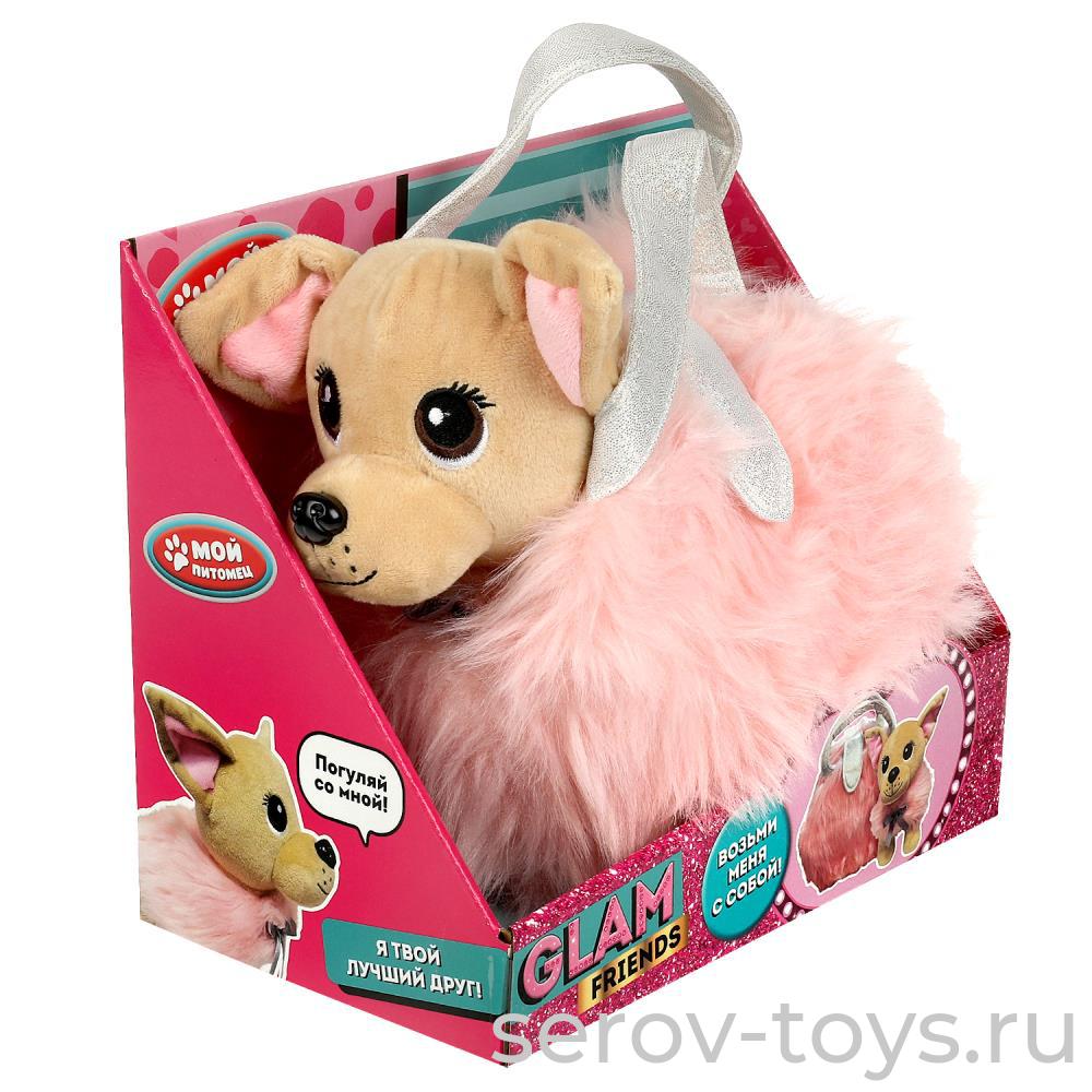 Чихуахуа CT-AD211066-21 20см в меховой сумке Мой питомец