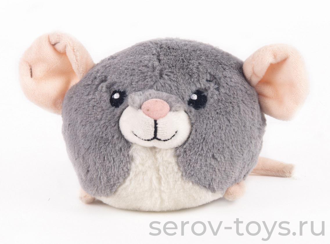 Мячик - Мышка символ года 73-PT002R 10см Button Blue