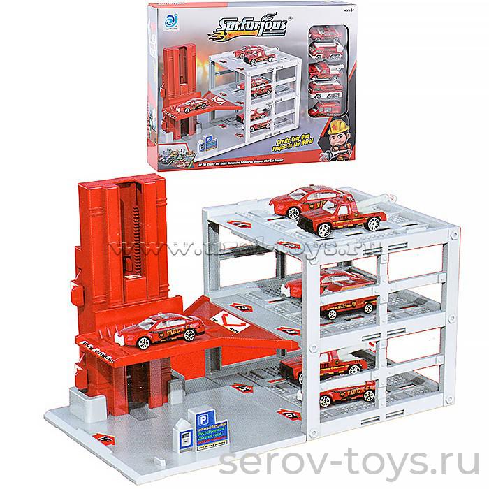 Парковка 9977-52A Пожарная станция с модельками в кор