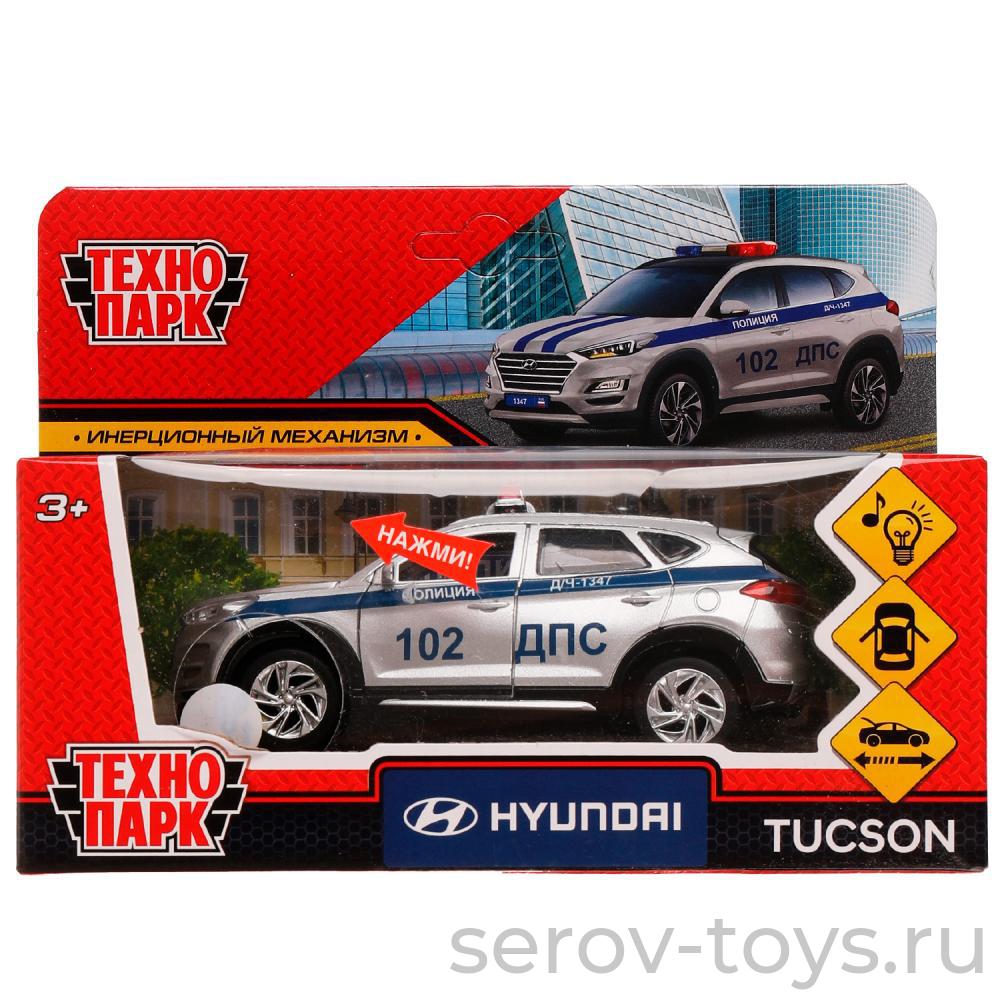 Модель Технопарк Hyundai Tucson TUCSON-12SLPOL-SR Полиция свет звук в кор