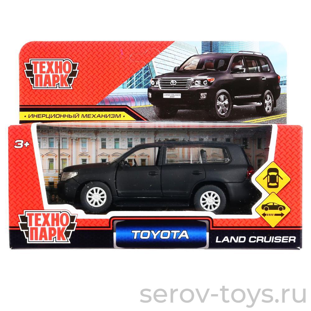 Модель Технопарк Toyota Land Cruiser CRUISER-BE Черный матовый в кор