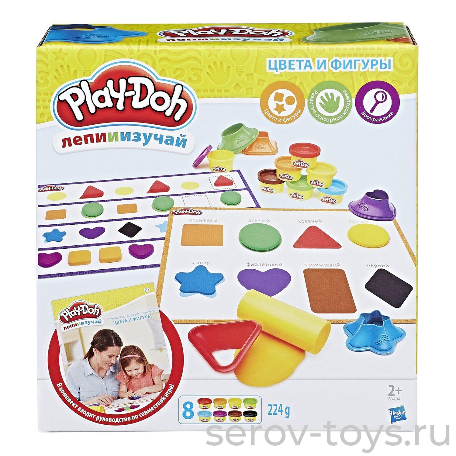 PD Пластилин 3404 Цвета и формы (8 банок 224 гр)