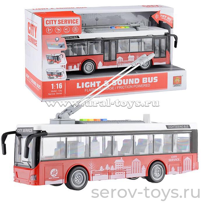 Троллейбус 1:16 WY911A свет звук Wenyi