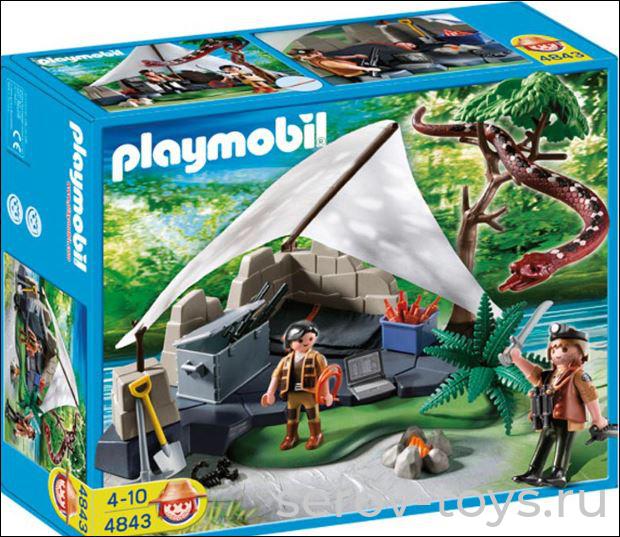 Динозавры,охотники за сокровищами 4843pm Лагерь искателей сокровищ с большой змеей