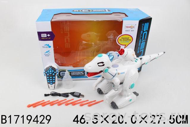 Динозавр р/у 88001 стреляет пулями на аккум на англ языке в кор