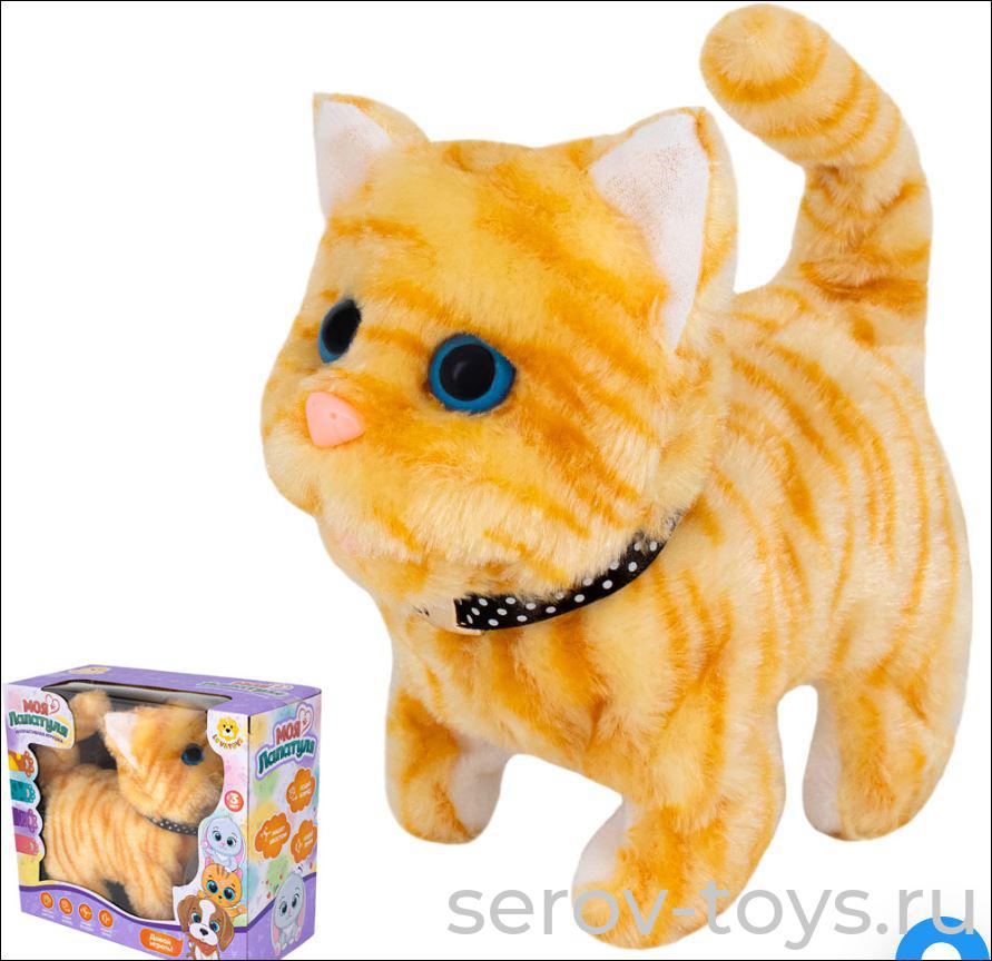 Кошка Моя Лапатуля FCJ0919334 ходит и мяукает в кор Levatoys
