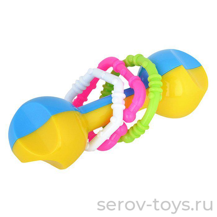 Погремушка 01504 Гантелька в пак  Стеллар