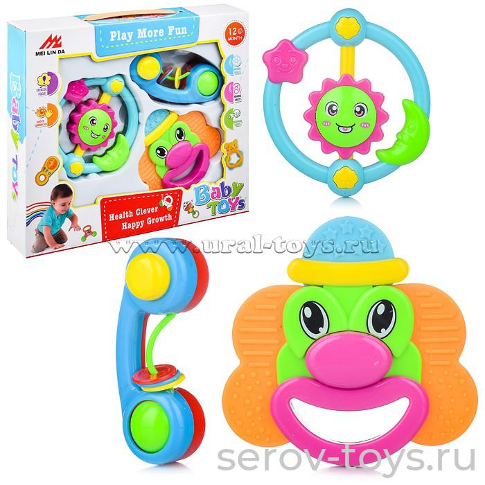 Набор погремушек 604-14 3 шт в кор Baby Toys