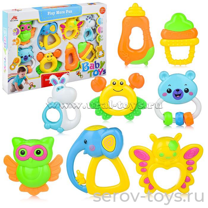 Набор погремушек 608-7 8 шт в кор Baby Toys