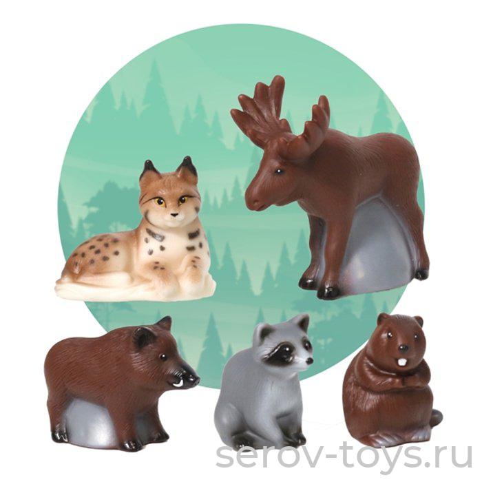Рез. набор Животные тайги и леса В4196 в сетке Весна
