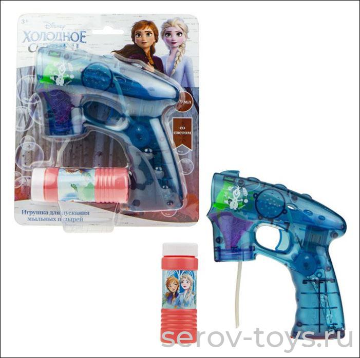 Мыльные пузыри  Т17307 Холодное сердце Пистолет 60мл на листе 1toy