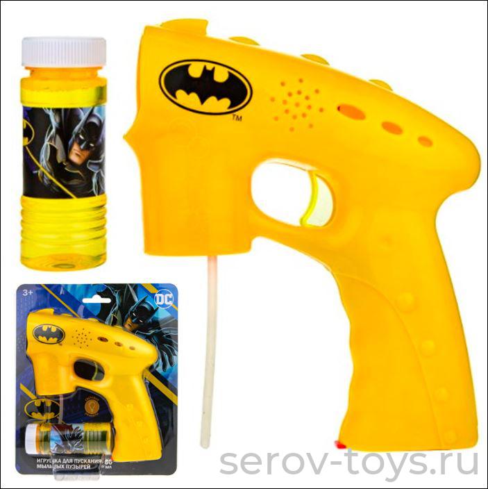 Мыльные пузыри  Т22201 Batman Пистолет 60мл на листе 1toy