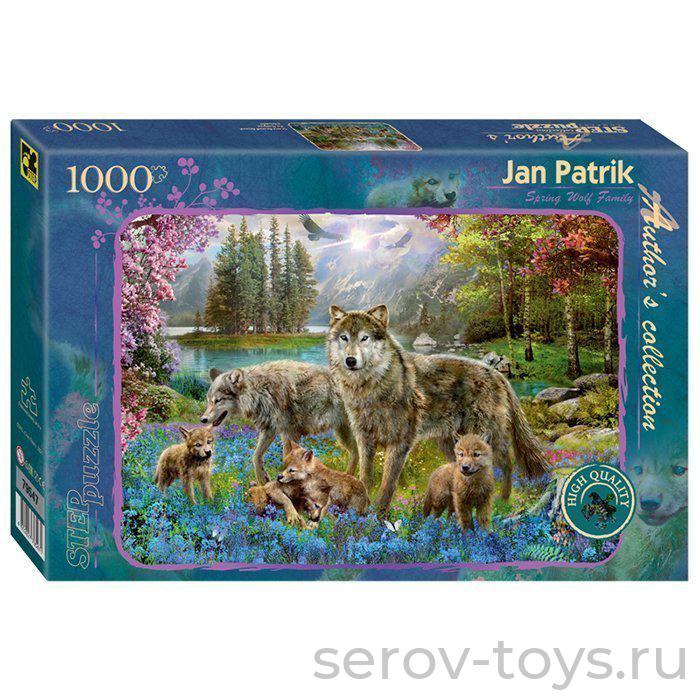 Пазл 1000 Семья волков весной (Авторская коллекция) 79547 Степ