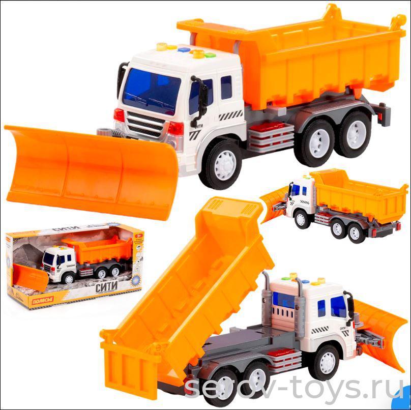 Автомобиль Снегоуборочный 04618 свет звук в кор ПОЛЕСЬЕ