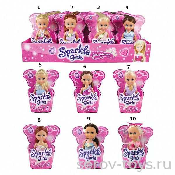 Sparkle Girlz Кукла Маленькая принцесса 24107 в ассорт 10см в дисплее