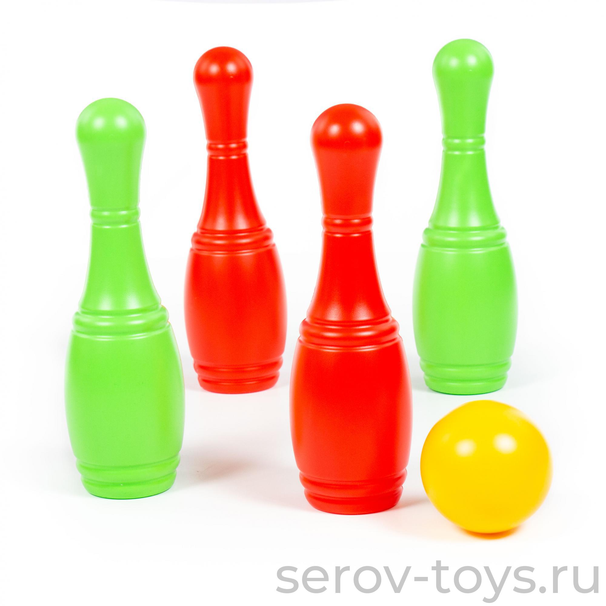 Кегли 4 шт 55149 ПОЛЕСЬЕ