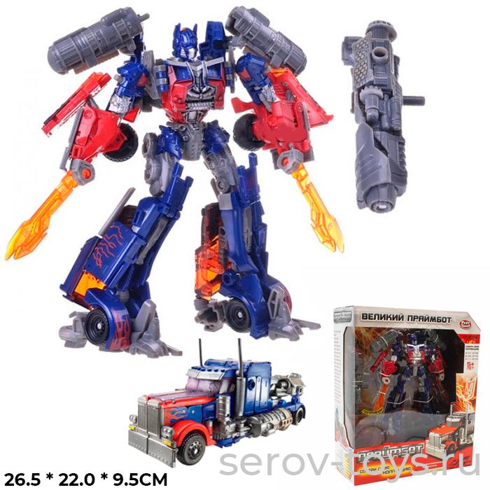 Трансформер 8107 Великий Праймбот Грузовик сине-красный в кор