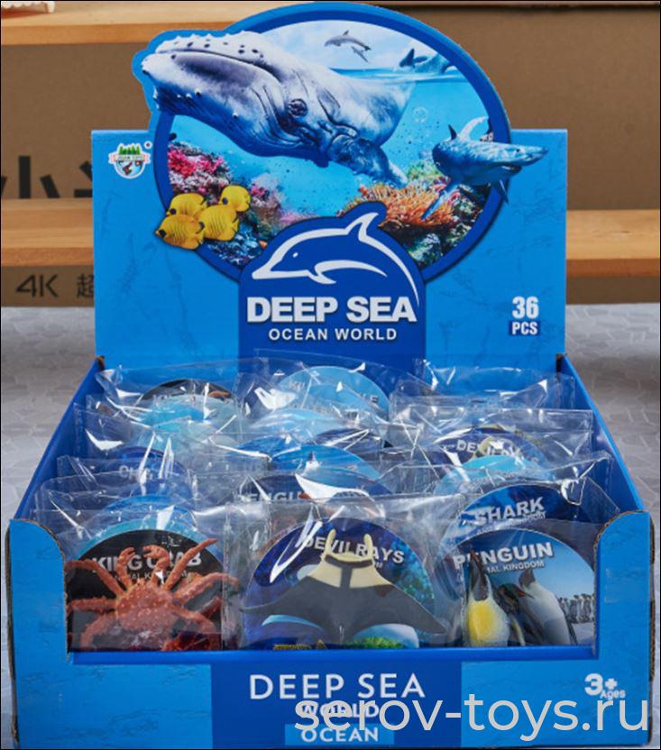 Фигурки животных JS20-3 морские животные в шоубоксе микс FCJ0913024 в пак