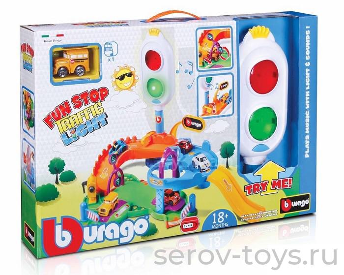 Набор 18-30111ВВ Светофор с парковкой с метал.машиной 1:43 (СПЕЦПРЕДЛОЖЕНИЕ)