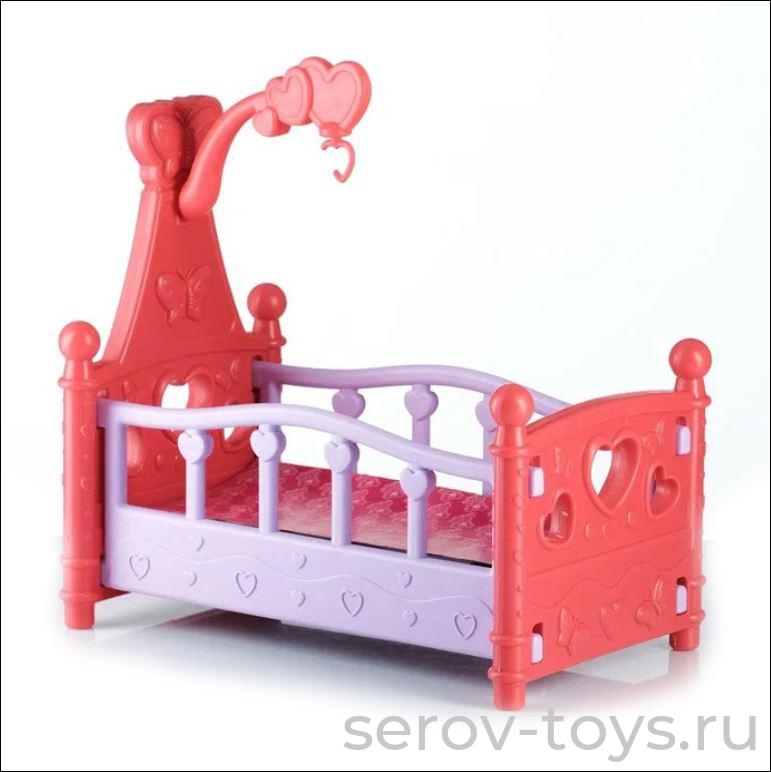Кроватка для куклы 36см BTG-090 в пак