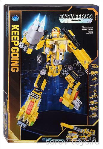 Конструктор BB055 Робот трансформирующийся в кран 721дет в кор