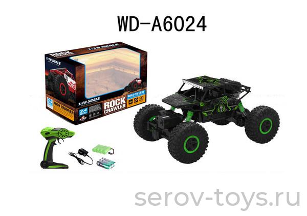 Машина р/у 1:18 Монстр Трак HB-P1803 полноприводная зелёный/чёрный на аккум в кор