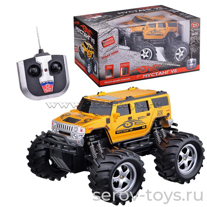 Машина джип  р/у 9009 Мустанг V8 задний привод на аккум вкор