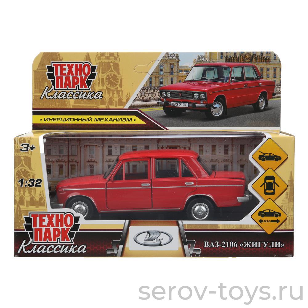 Модель Технопарк ВАЗ-2106 Жигули 2106-132-RD Классика Красная в кор