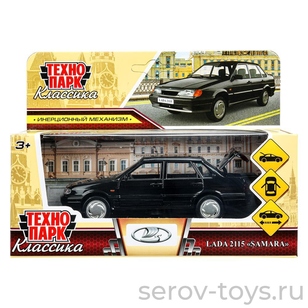 Модель Технопарк LADA -2115 SAMARA 2115-12-BK-WOD Классика Черная в кор