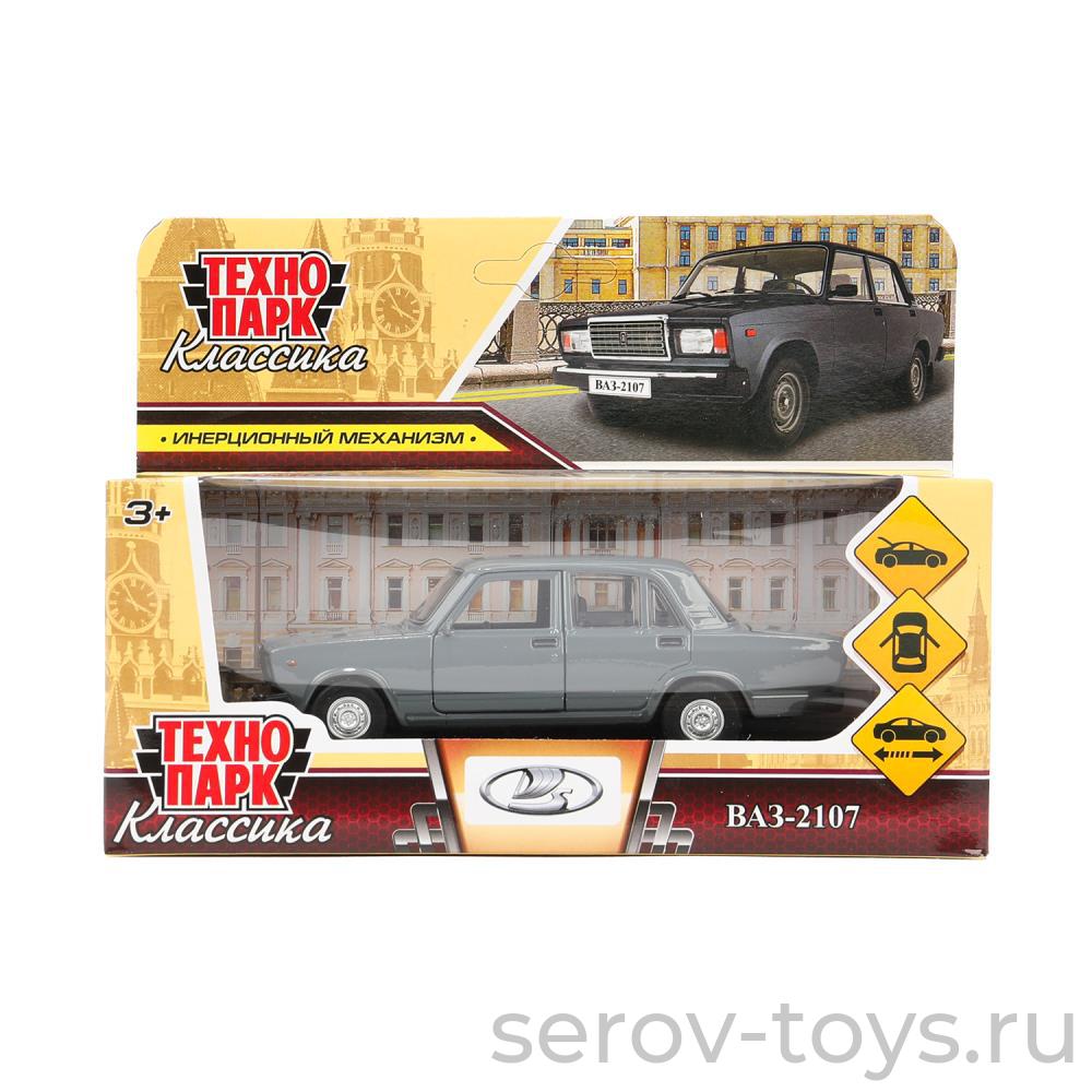 Модель Технопарк ВАЗ-2107 Жигули 2107-12-GY (72) Классика Мокрый асфальт в кор