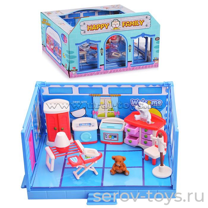 Модульная комната HY-048AE Подсобное помещение с мебелью и фигурками 12 предм