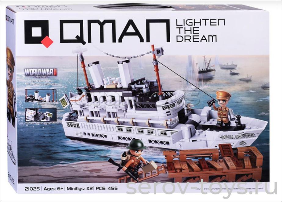 Конструктор Qman 21025 Боевая зона 455дет Мировая война 2