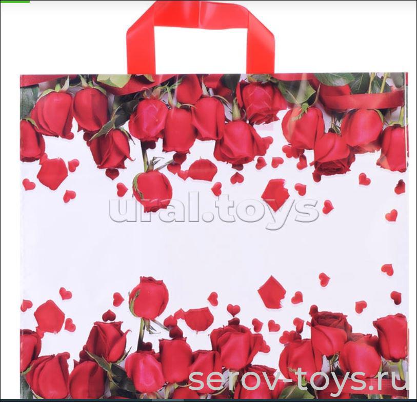 Пакет Розы ПТЛ54708 Гран При с петлевой ручкой 38*34+3см Интерпак