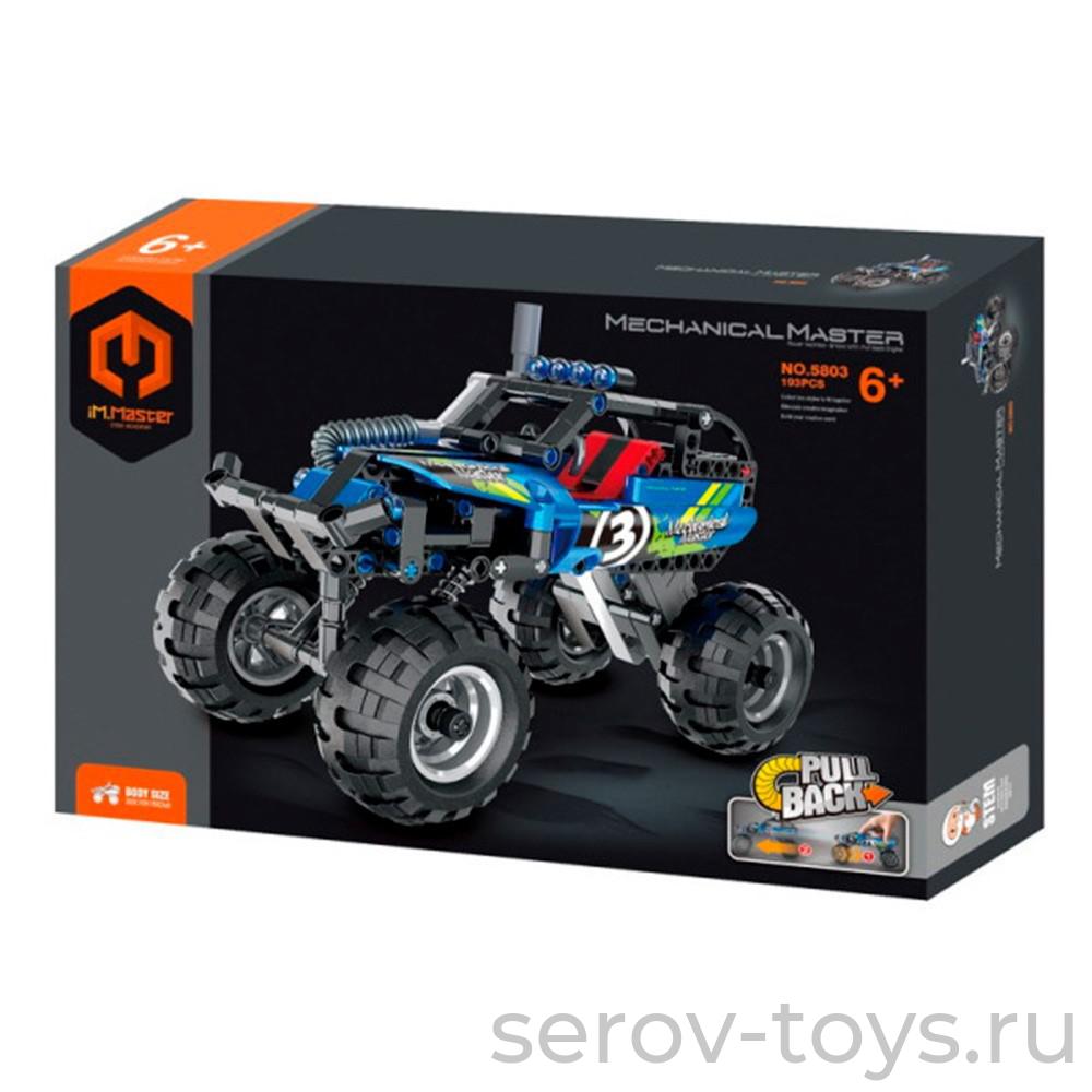 Конструктор 5803 Внедорожник Пулл бэк Синий 193дет инерц YS973746 в кор IM.Master