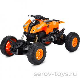 Машина р/у MTE1201-148 Квадроцикл-вездеход 23см на бат 1:18 в кор Mioshi