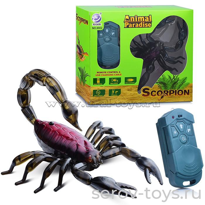 Скорпион р/у 8902 на аккум USB зарядка в кор