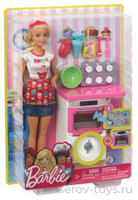 Barbie Кукла кондитер FHP57 с аксессуарами в кор